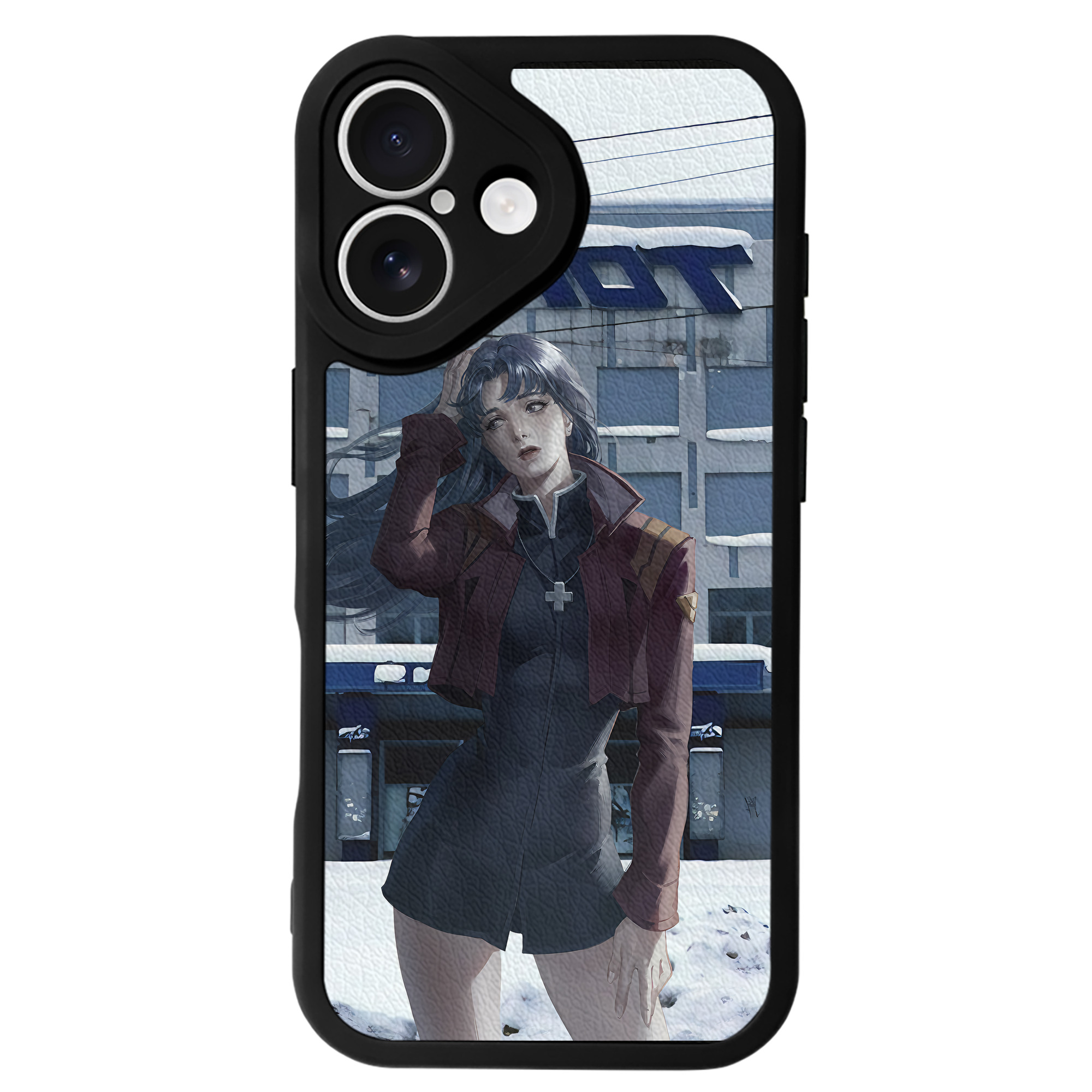 （画像用） EVA 新世紀エヴァンゲリオン 【iPhone 16シリーズ対応】シリコンスマホケース（レザー調） 材質：シリコン